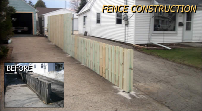 Fence Construction/Wood Fencing Outagamie/Winnebago Wisconsin